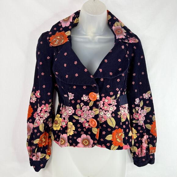 elevenses Jackets & Blazers - Elevenses Navy Floral Blazer 4P